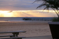 coucher de soleil vers estacade